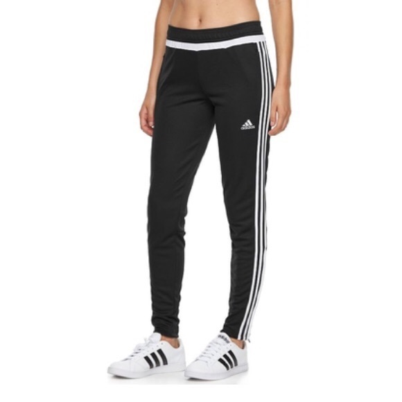 adidas black and white pants womens
